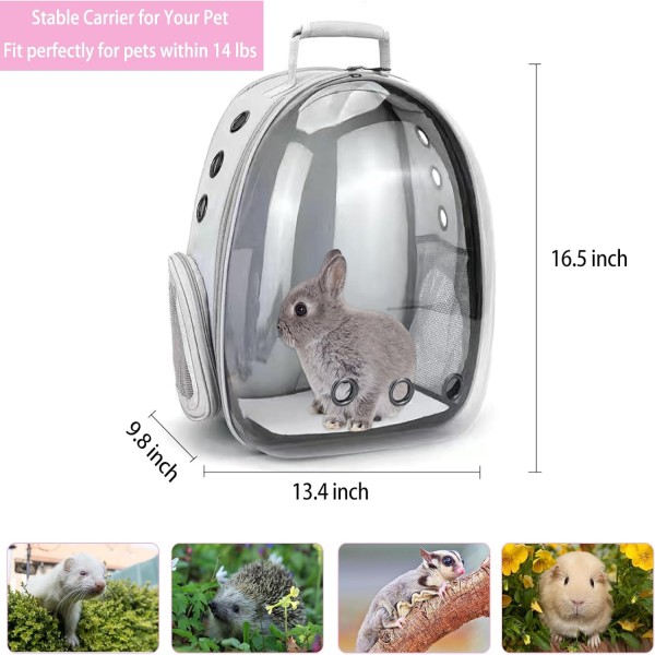 Pet Carrier Backpack For Rabbit & Small Animal
