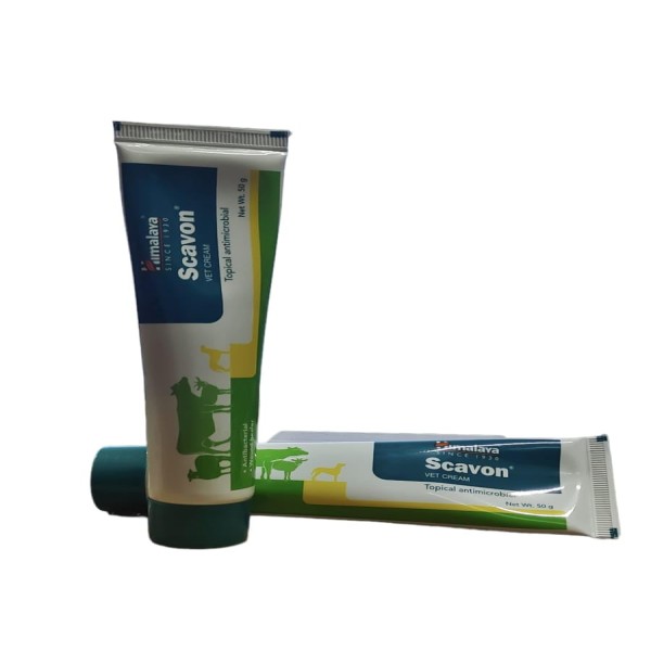 Himalaya Scavon Vet Cream Antibacterial For Pet Cat Dog 50gm