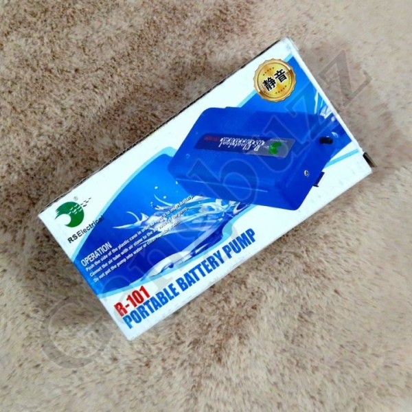 Battery Powered Aquarium Air Pump - RS Electrical (R-101) Single Output - High-Quality