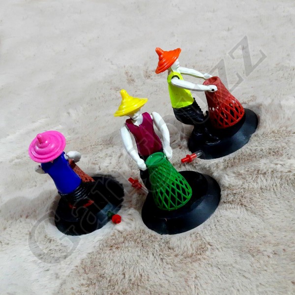 Aquarium Underwater Toy - Air Operated Bubbling & Moving Plastic Fisherman