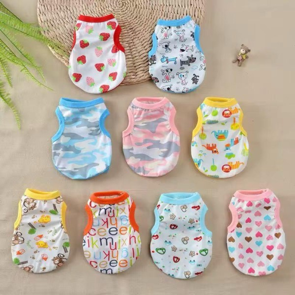 Cotton Pet T Shirt Spring Summer For Cats & Small Dogs | Pet Dress