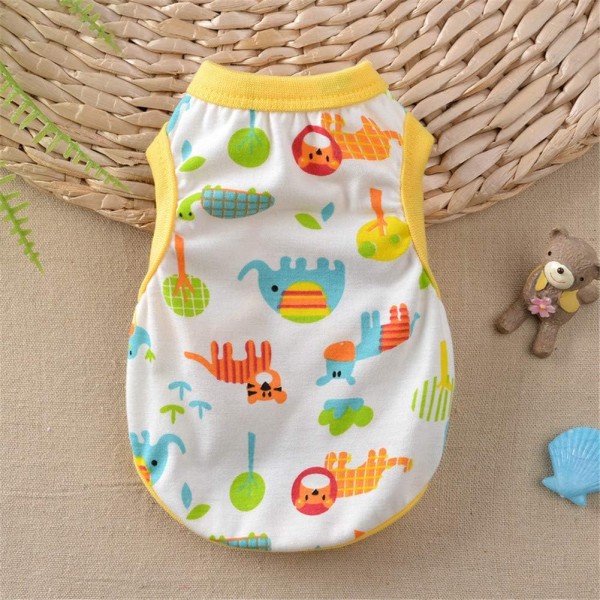 Cotton Pet T Shirt Spring Summer For Cats & Small Dogs | Pet Dress