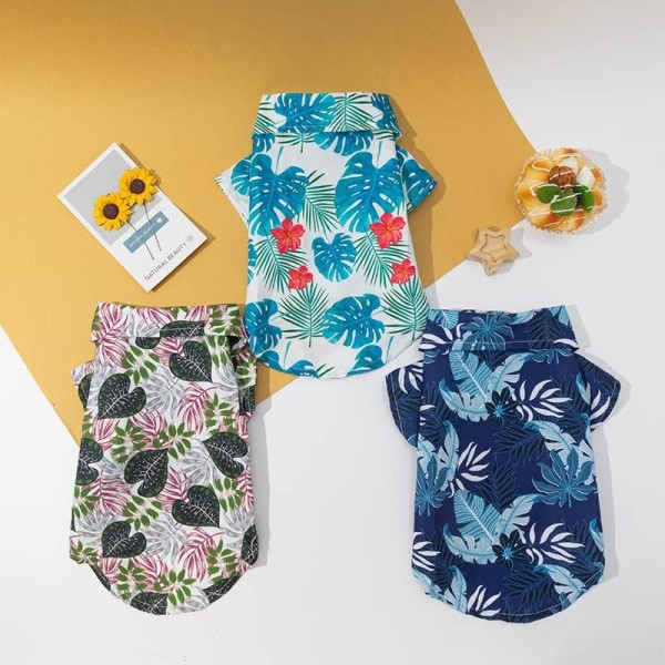 Pet Beach Vacation Style Shirt For Cats & Small Dogs | Pet Dress