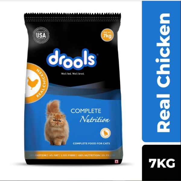 Drools Adult Dry Cat Food - Real Chicken Flavour 7Kg | Cat Dry Food