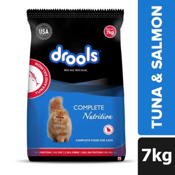 Drools Adult Dry Cat Food - Tuna & Salmon Flavour 7Kg | Cat Dry Food