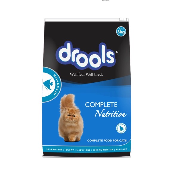 Drools Adult Dry Cat Food - Ocean Fish Flavour 3Kg | Cat Dry Food