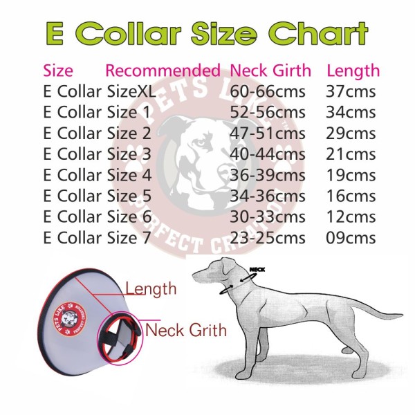 Adjustable Dog Plastic E-Collar Protective Collar For After Surgery Anti-Bite Lick Wound Healing Safety Practical Pet Cone | Dog E-Collar