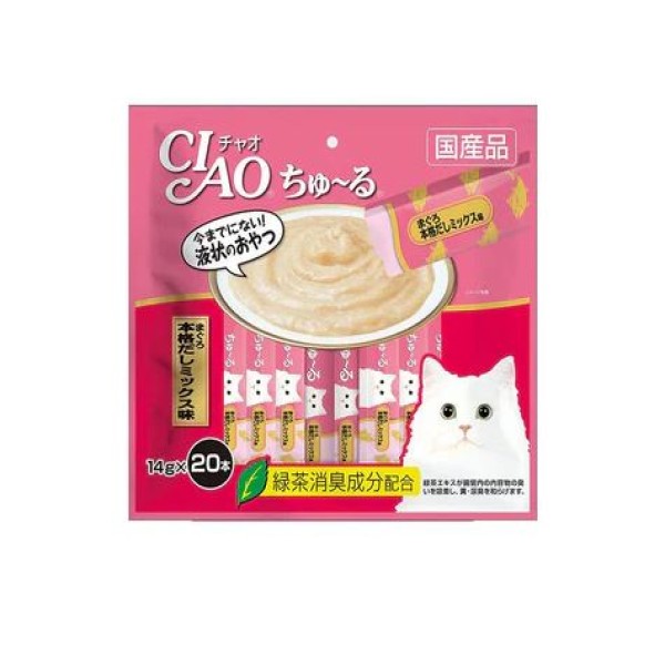 CIAO Churu Creamy Cat Treat - Tuna Flavor 20x14g | Cat Snacks