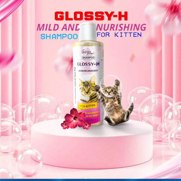 Glossy-H Kitten Cat Shampoo 200ml | Kitten Shampoo | Glossy-H Pet Shampoo