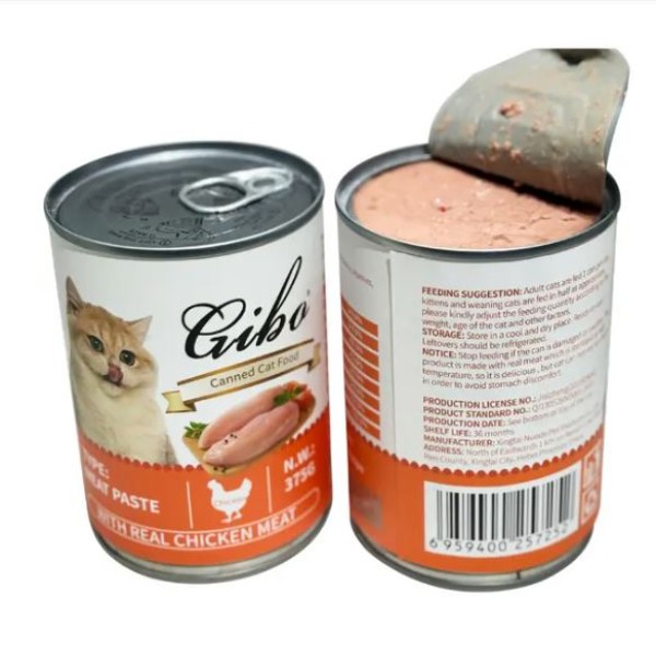 Giba Cat Can Food Meat Paste - Chicken Meat 375g | Cat Wet Food