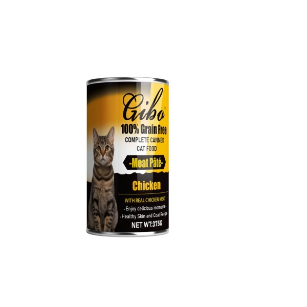 Giba Cat Can Food Grain Free Meat Pate - Chicken 375g | Cat Wet Food