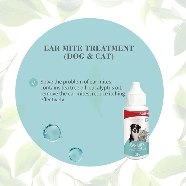 Bioline Pet Ear Mites Drops 30ml