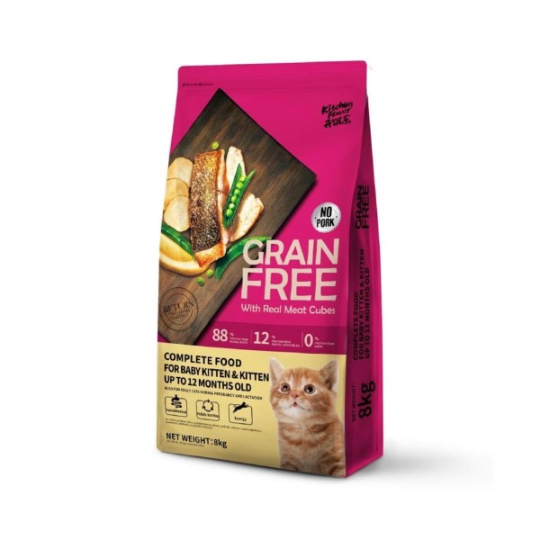 Kitchen Flavor Grain Free Dry Cat Food - For Kitten 8kg | Complete Beauty Cat Food