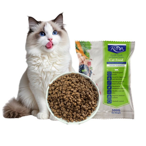 Amna High Protein Dry Food For All Age Cats 500gm