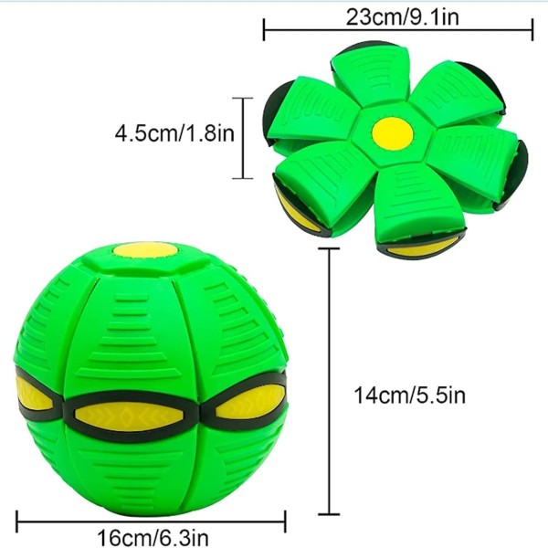 Dog Toys Ball with Lights, Interactive Dog Toys Pet Toy Flying Saucer Ball