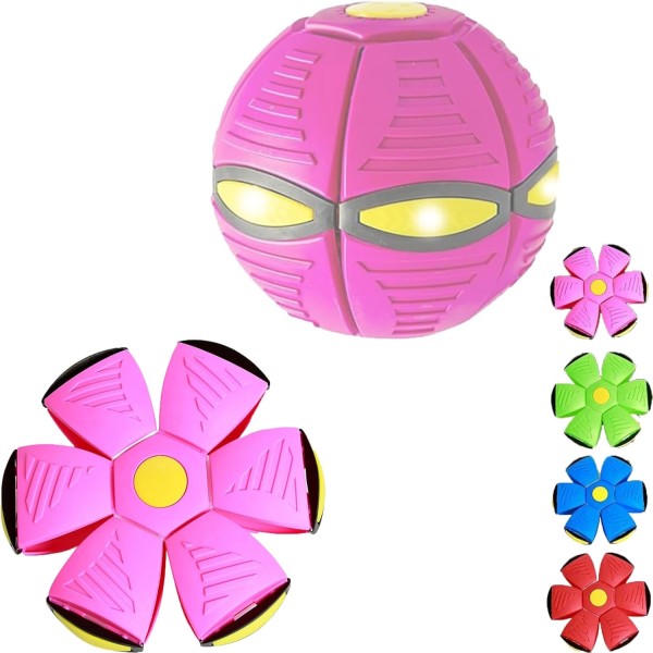 Dog Toys Ball with Lights, Interactive Dog Toys Pet Toy Flying Saucer Ball