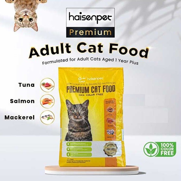 Haisenpet Premium Dry Cat Food Tuna, Salmon & Mackerel