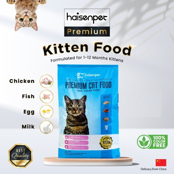 Haisenpet Premium Kitten Food Chicken, Fish, Egg & Milk