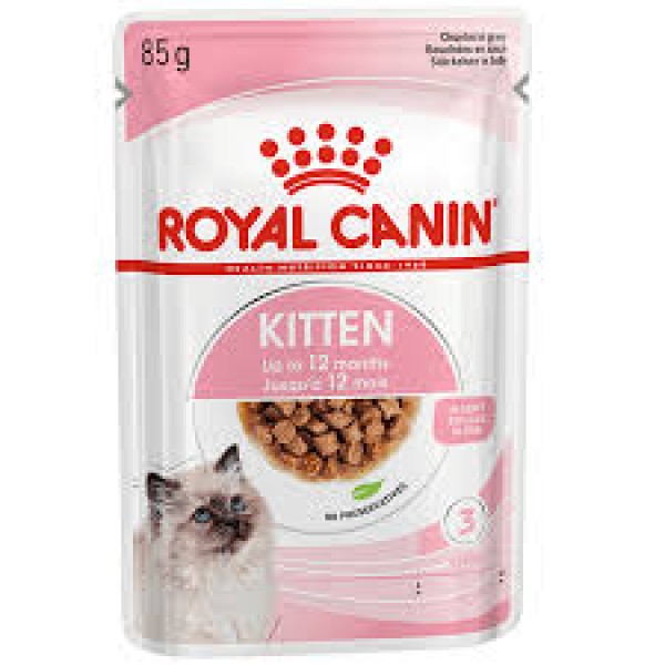 Royal Canin Kitten Pouch in Gravy 85g | Cat Wet Food