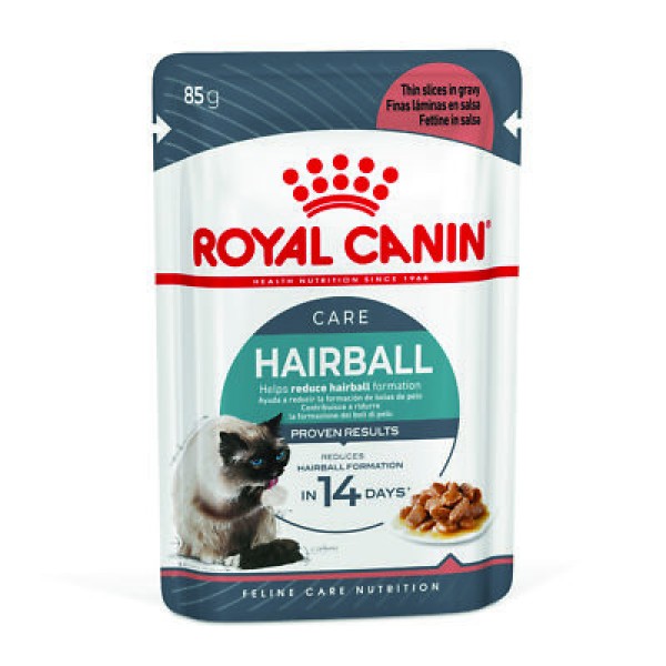 Royal Canin Hairball Care Adult Cat Gravy Pouch 85g | Cat Wet Food