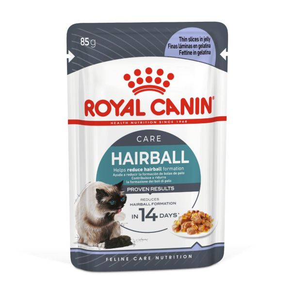 Royal Canin Adult Cat Pouch Hairball Jelly 85gm | Cat Wet Food