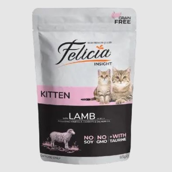 Felicia Pouch Kitten Lamb in Jelly Wet Food 85g