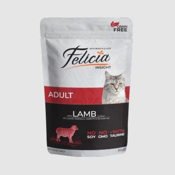 Felicia Pouch Adult Lamb in Jelly Wet Food 85g