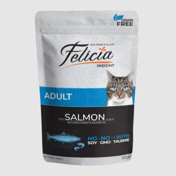 Felicia Pouch Salmon in Jelly Wet Cat Food 85g