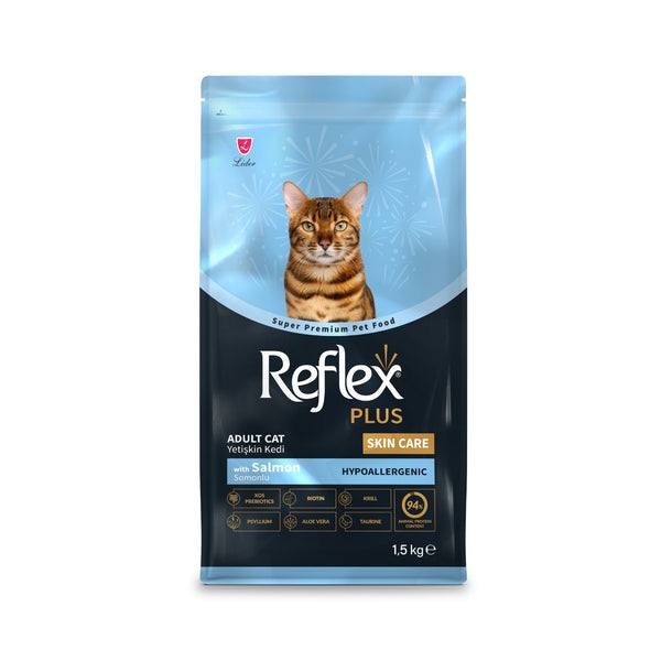 Reflex Plus Adult Dry Cat Food Skin Care With Salmon 1.5kg