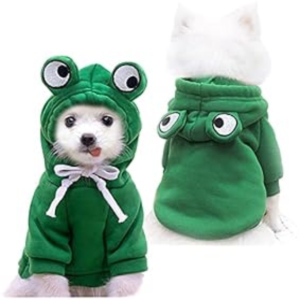 Pet Cat Puppy Hoodies Stylish Cute Animal Warm Cat Costume Pet Funny Hoodie Sweater