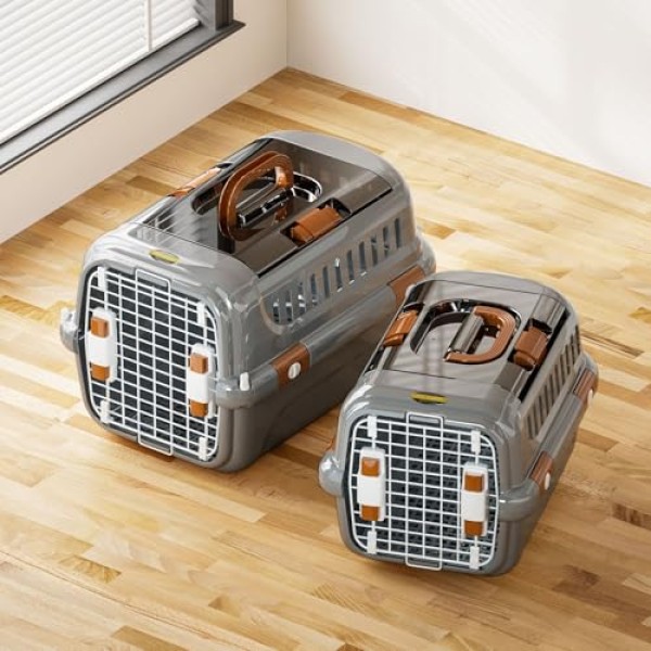 Double Door Pet Carrier Airline Approved Standard (Size: 36*56*33.5cm)