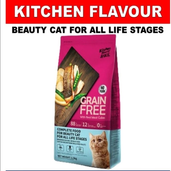 Kitchen Flavor Grain Free Dry Cat Food - For All Life Stages 400g | Complete Beauty Cat Food