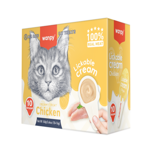 Wanpy Chicken Spoon Cream Cat Treat 16gm
