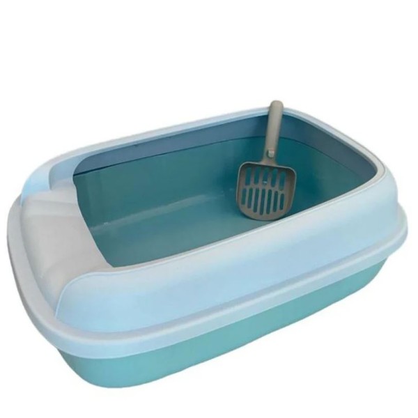 Large Cat Litter Box (65cm Long, 46cm Wide, and 22cm High)