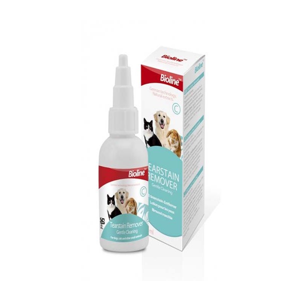 Bioline Tear Stain Remover Eye Care for Dogs & Cats 50ml