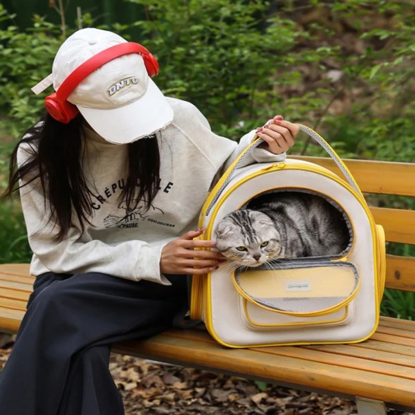 Portable Foldable Cat Carrier, Cat Backpack, Breathable Pet Bag, Cat Bag, Pet Shop, Cat bag