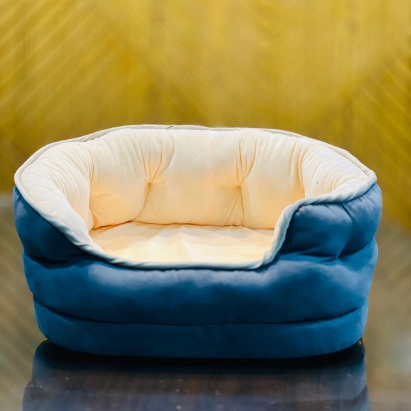 Oval Round Cuddler Pet Cat Dog Bed