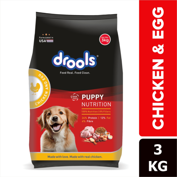 Drools Chicken and Egg Puppy Dog Food 3kg
