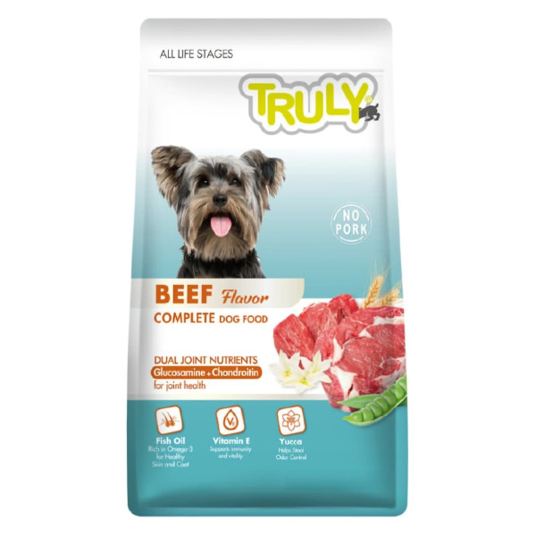 Truly All Life Stage Dry Dog Food Beef Flavor