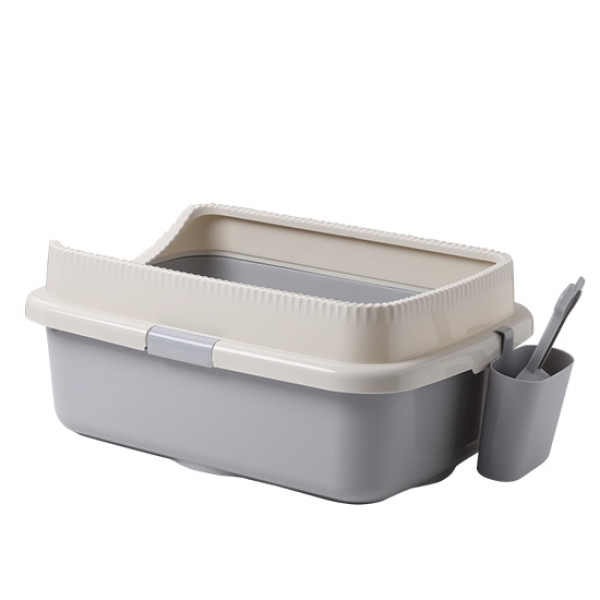 Cat Litter Box for All Cat Breeds (58x40x24 cm) With Litter Scoop