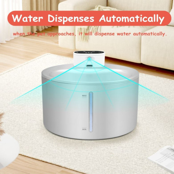 Smart Sensor Pet Water Dispenser Fountain Cat Dog Filtered Cotton