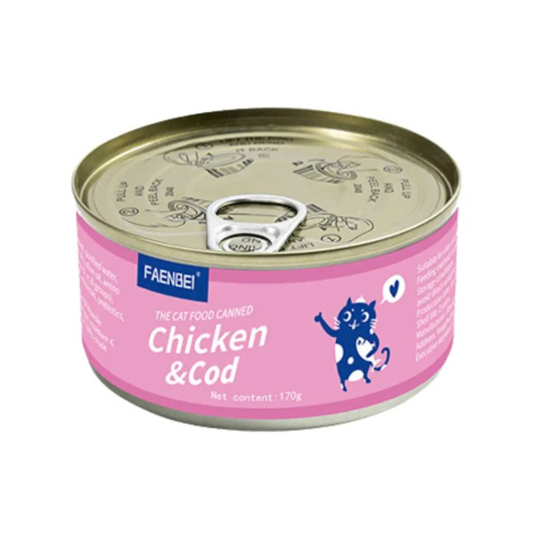 Faenbei Cat Can Food - Chicken & Cod 170g