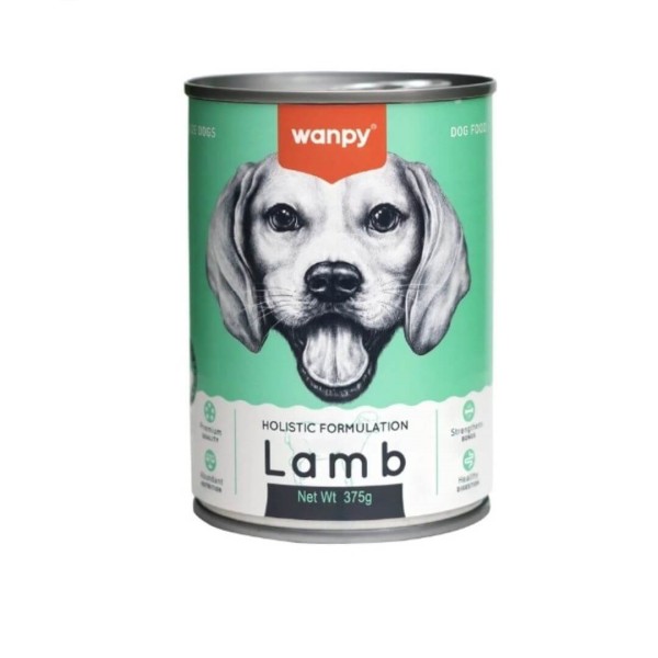 Wanpy Holistic Formulation Dog Can Food Lamb 375g