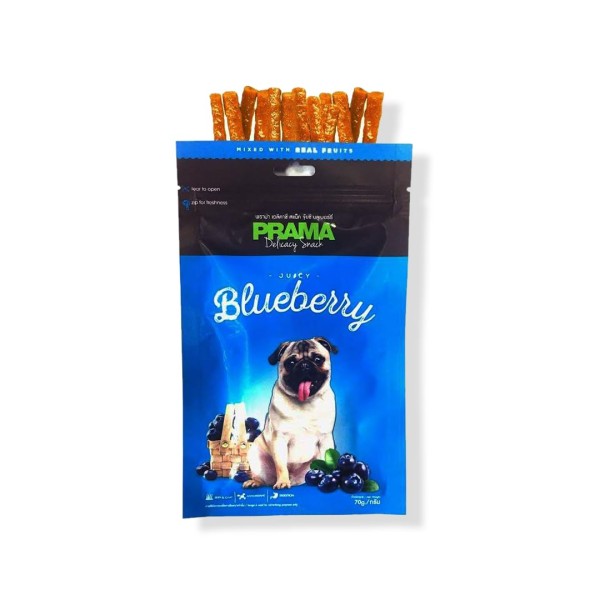 Prama Delicacy Dog Snacks - Blueberry 70gm