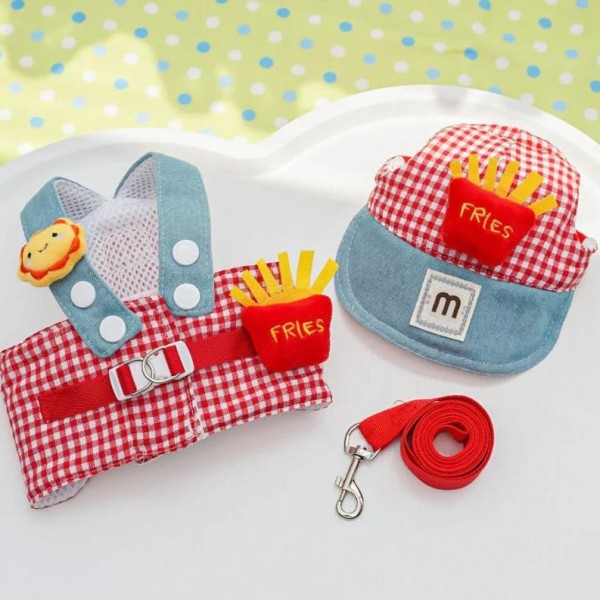 3-in-1 Pet Harness Set with Sun Hat & Leash