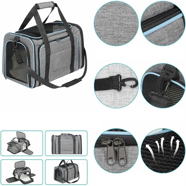Pet Carriers Bag Portable Breathable Foldable Cat Dog Carrier Bags