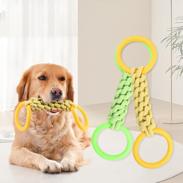 Dog Rope Toy with 2 Handle for Interactive Play