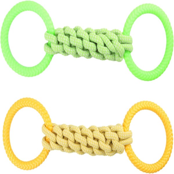 Dog Rope Toy with 2 Handle for Interactive Play