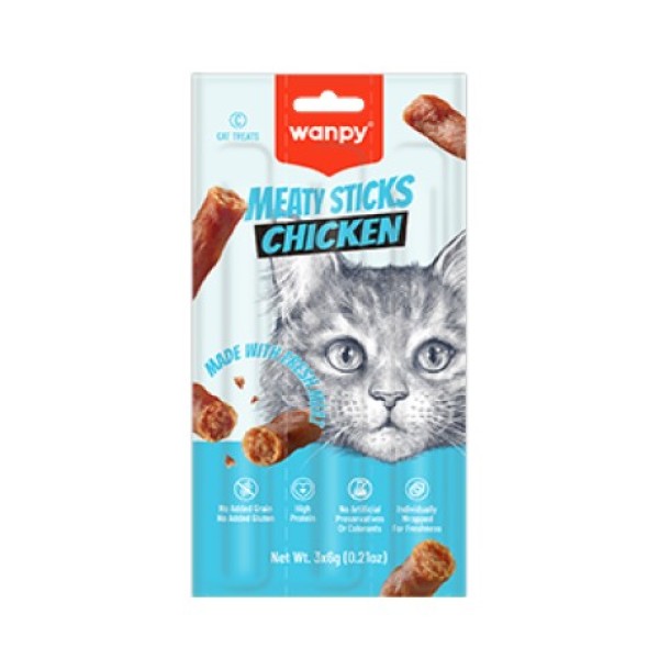 Wanpy Cat Meaty Sticks Chicken 21gm | Wanpy Cat Meaty Sticks