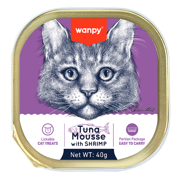 Wanpy Tuna Mousse With Shrimp For Cat 40gm
